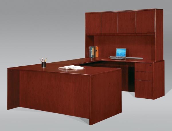 Marquis series from dmi office furniture "U" unit with door hutch