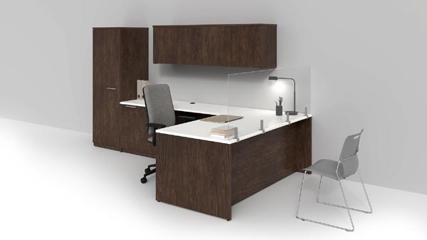 Concept 400e with workplace distancing panels